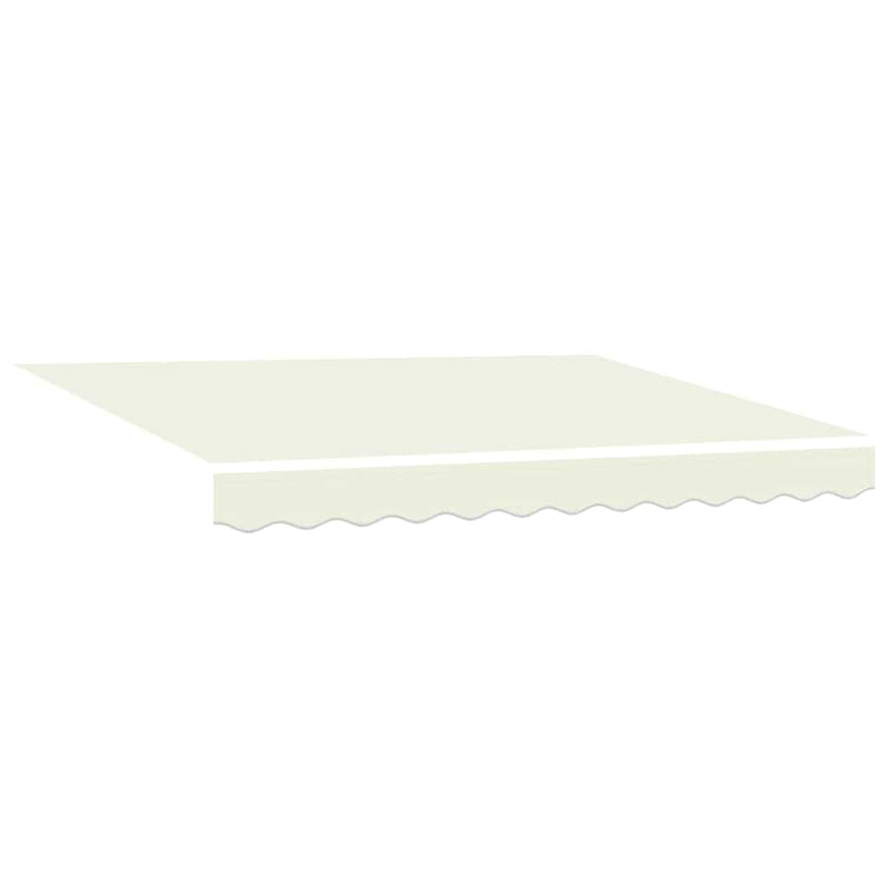 vidaXL Behúzható napellenző Krém 300 x 250 cm Szövet, Fém