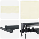 vidaXL Behúzható napellenző Krém 300x250 cm szövet