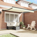 vidaXL Behúzható napellenző Krém 300x250 cm szövet