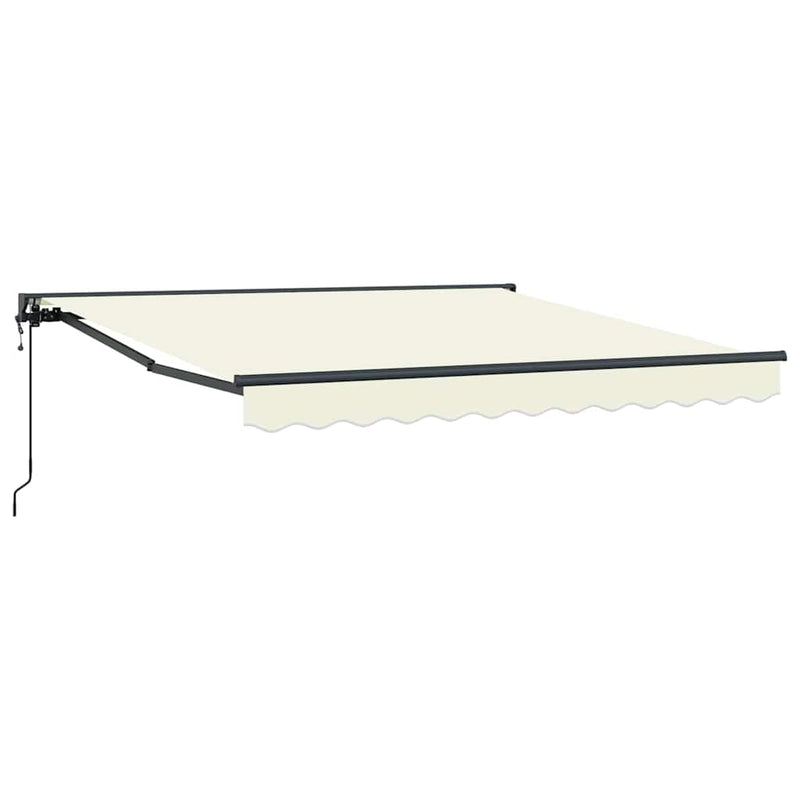 vidaXL Behúzható napellenző Krém 300x250 cm szövet