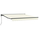 vidaXL Napernyő keret Krém 300 x 250 cm Poliészter PU bevonattal