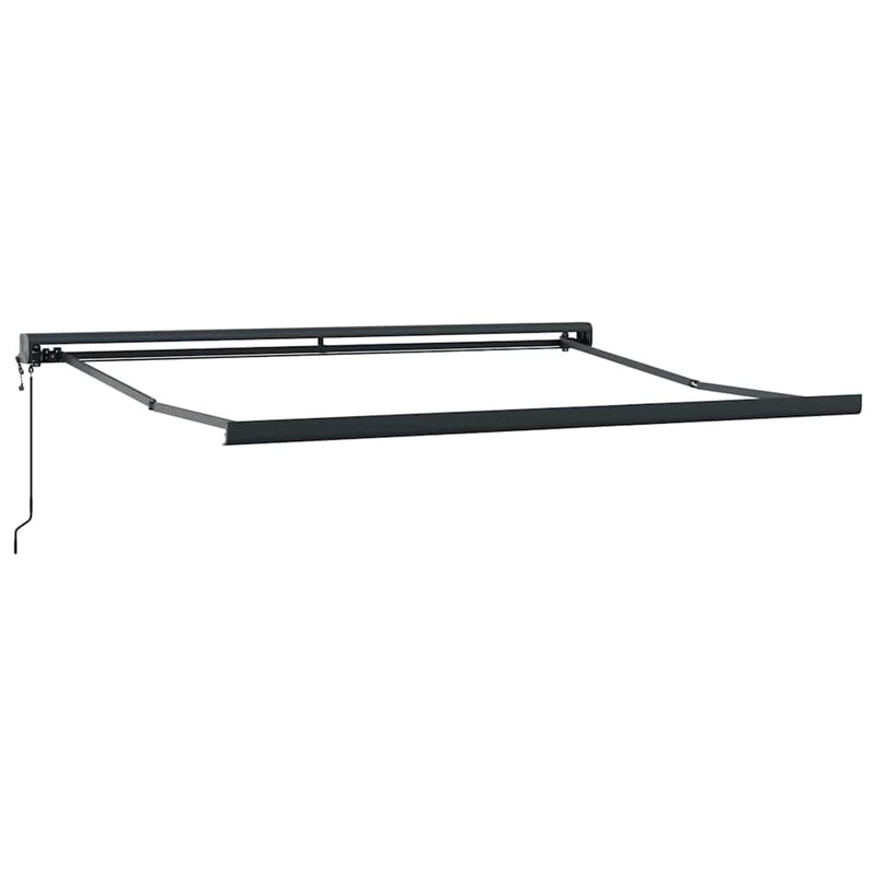 vidaXL Behúzható napellenző Sárga és fehér 300 x 250 cm Szövet, Fém