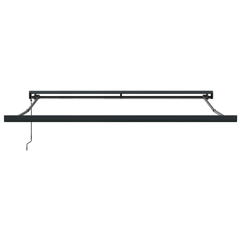 vidaXL Behúzható napellenző Sárga és fehér 300 x 250 cm Szövet, Fém