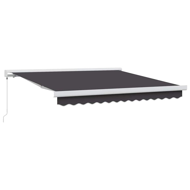 vidaXL Behúzható napellenző Antracit 300 x 250 cm Szövet, Fém