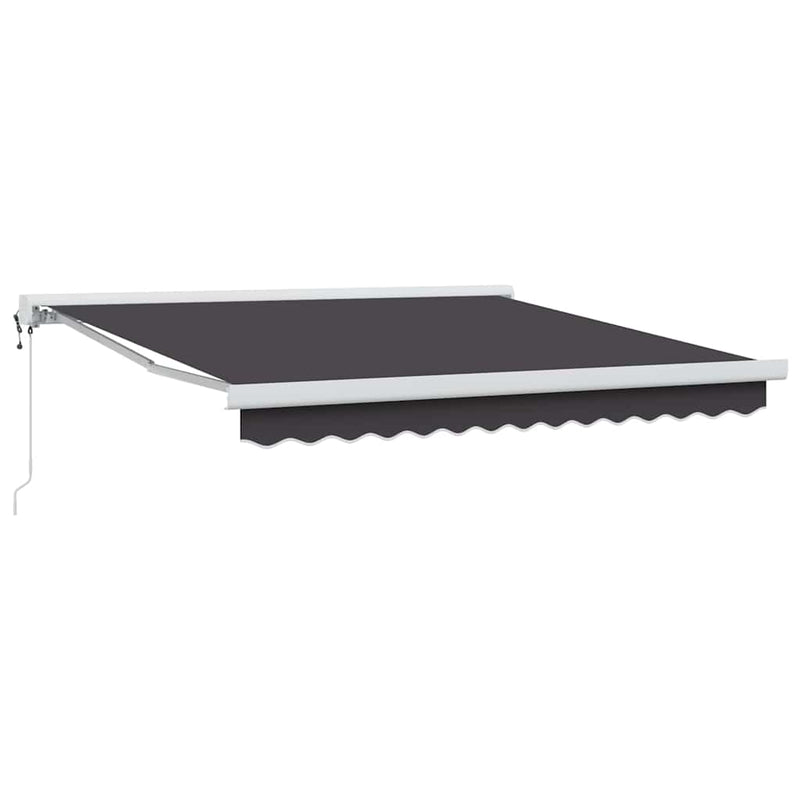 vidaXL Behúzható napellenző Antracit 300 x 250 cm Szövet, Fém