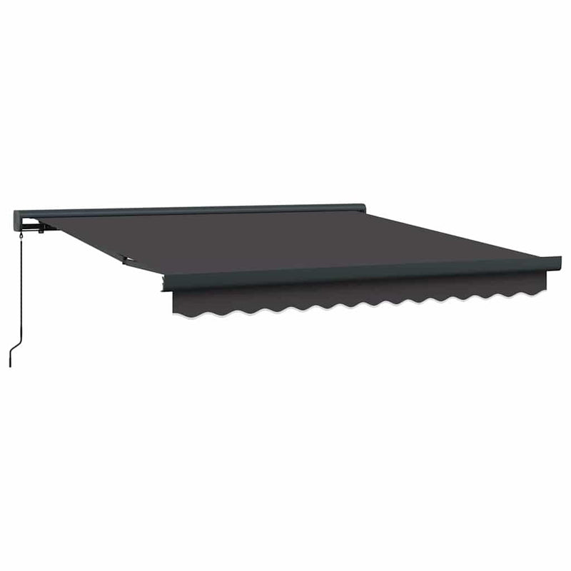 vidaXL Behúzható napellenző Antracit 300 x 250 cm Szövet, Fém
