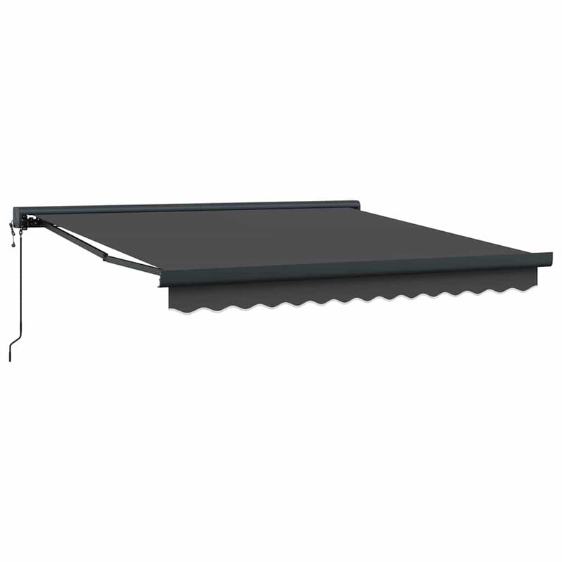 vidaXL Behúzható napellenző Antracit 300 x 250 cm Szövet, Fém