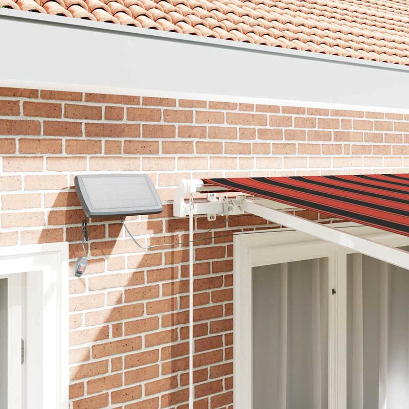 vidaXL Behúzható napellenző narancssárga és barna 300 x 250 cm szövet