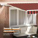 vidaXL Behúzható napellenző narancssárga és barna 300 x 250 cm