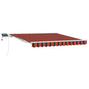 vidaXL Behúzható napellenző narancssárga és barna 300 x 250 cm