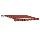 vidaXL Behúzható napellenző narancssárga és barna 300 x 250 cm szövet