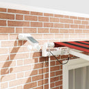 vidaXL Behúzható napellenző Narancs és Barna 300 x 250 cm Poliészter