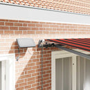 vidaXL Behúzható napellenző narancssárga és barna 300 x 250 cm szövet