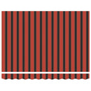 vidaXL Behúzható napellenző narancssárga és barna 300 x 250 cm szövet