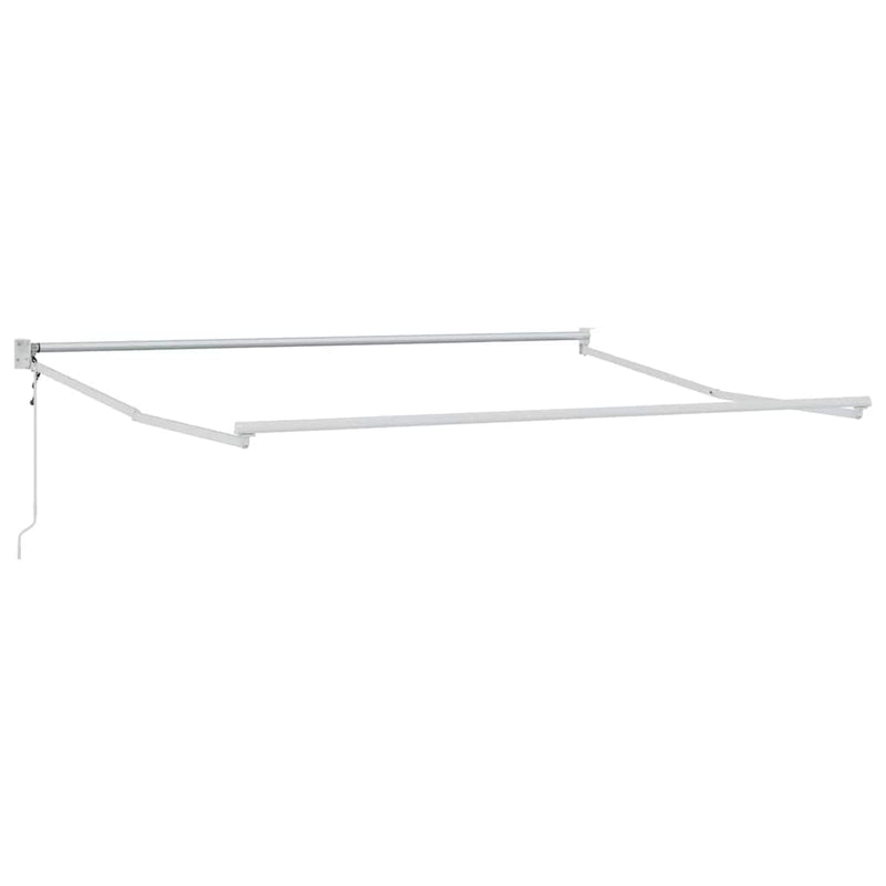 vidaXL Behúzható napellenző Csíkos Narancs és Barna 300 x 250 cm