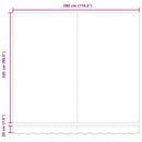 vidaXL Behúzható napellenző Narancs és Barna 300 x 250 cm