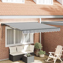 vidaXL Napernyő keret Antracit és Fehér 300 x 250 cm