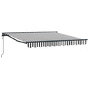 vidaXL Napernyő keret Antracit és Fehér 300 x 250 cm