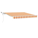 vidaXL Behúzható napellenző Sárga és narancs 300 x 250 cm Poliészter