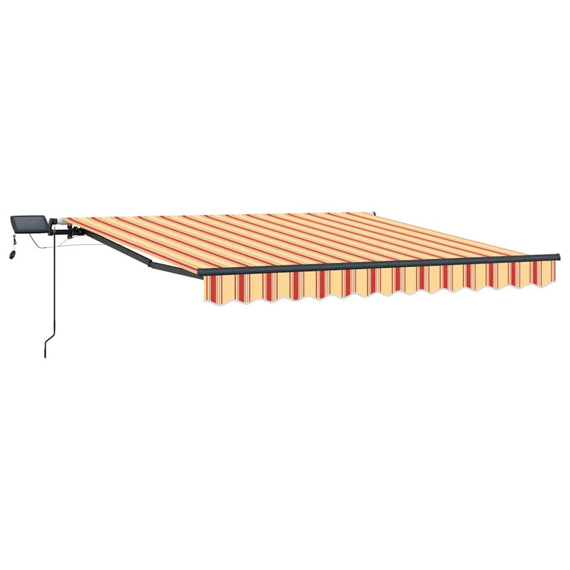 vidaXL Behúzható napellenző sárga és narancssárga 300 x 250 cm szövet