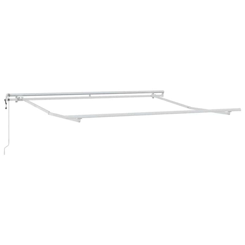 vidaXL Behúzható napellenző 300 x 250 cm Piros és fehér