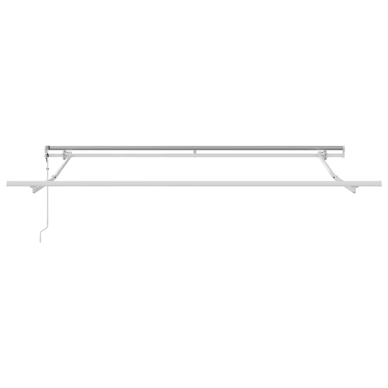 vidaXL Behúzható napellenző 300 x 250 cm Piros és fehér