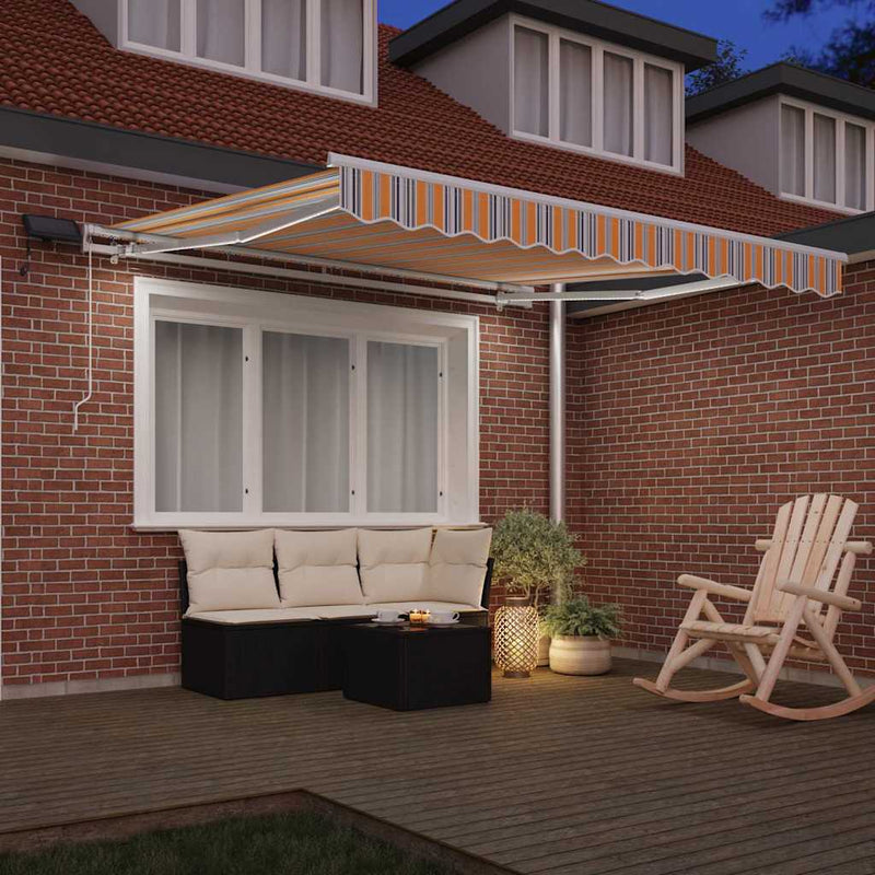 vidaXL Behúzható napellenző tartalmaz Sokszínű 300 x 250 cm szövet