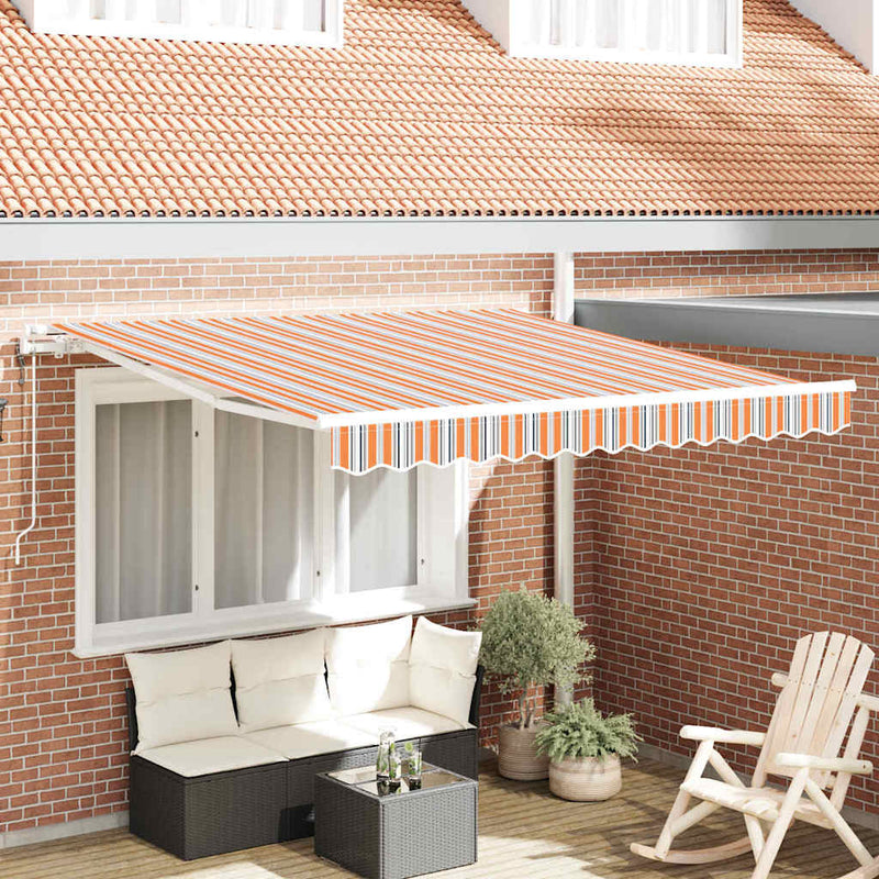 vidaXL Behúzható napellenző 300 x 250 cm Sokszínű