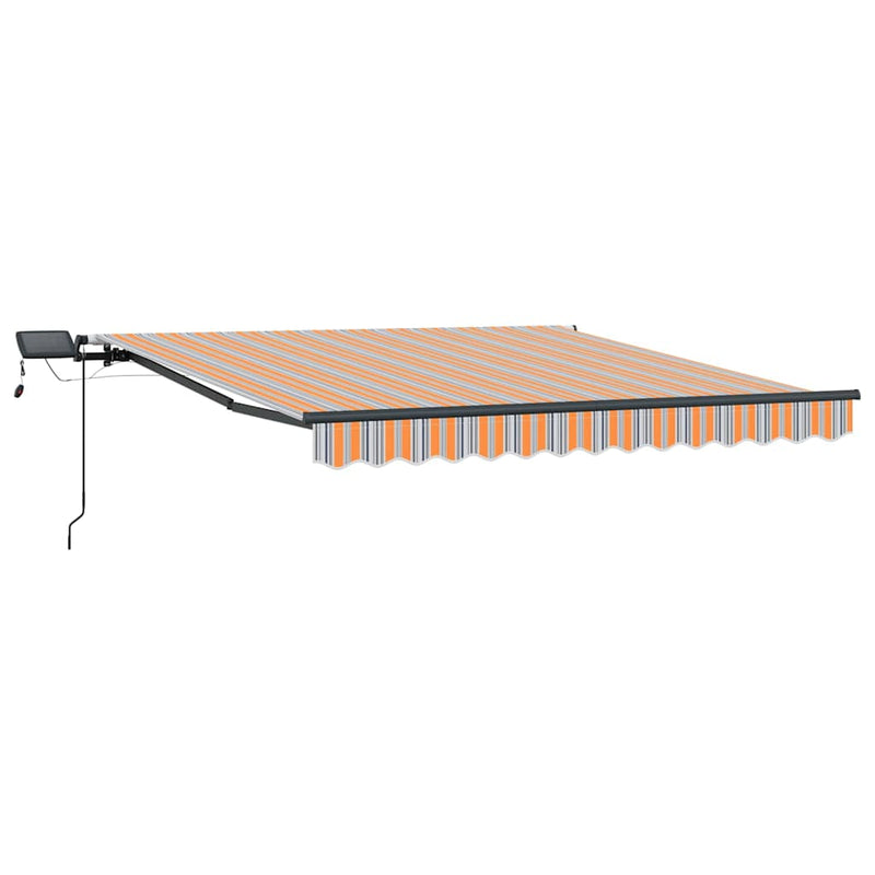 vidaXL Behúzható napellenző Sokszínű 300 x 250 cm szövet