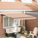 vidaXL Napernyő keret Kék és Narancs 300 x 250 cm