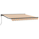 vidaXL Napernyő keret Kék és Narancs 300 x 250 cm