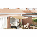 vidaXL Napernyő Sokszínű 300 x 250 cm Poliészter és fém