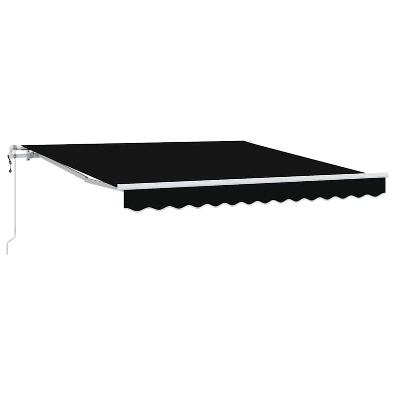 vidaXL Behúzható napellenző 300 x 250 cm Fekete