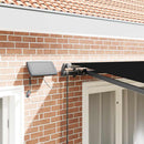 vidaXL Behúzható napellenző Fekete 300 x 250 cm szövet