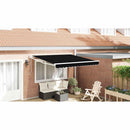 vidaXL Napernyő Fekete 300 x 250 x 165 cm Poliészter és fém