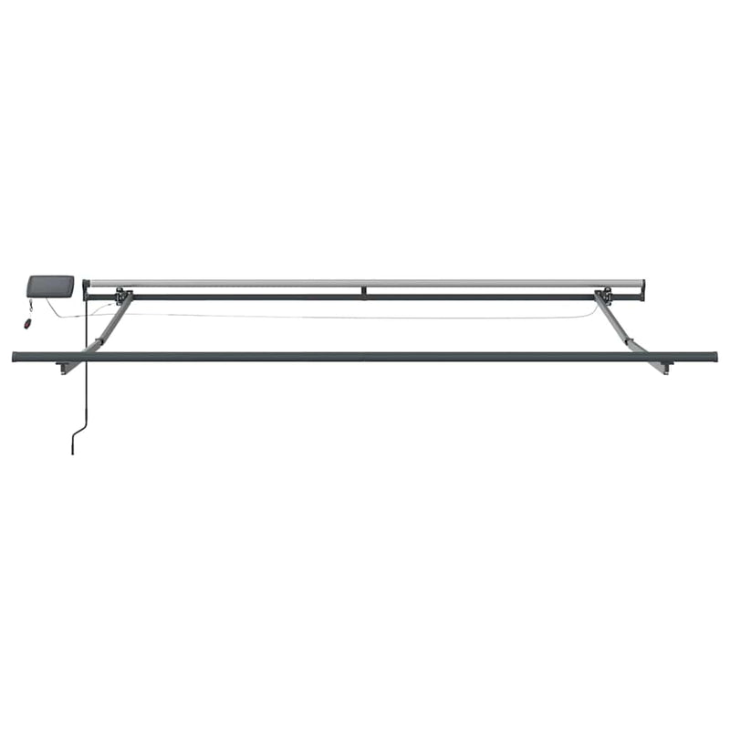 vidaXL Behúzható napellenző LED -es lámpákkal Bézs 300 x 250 cm szövet