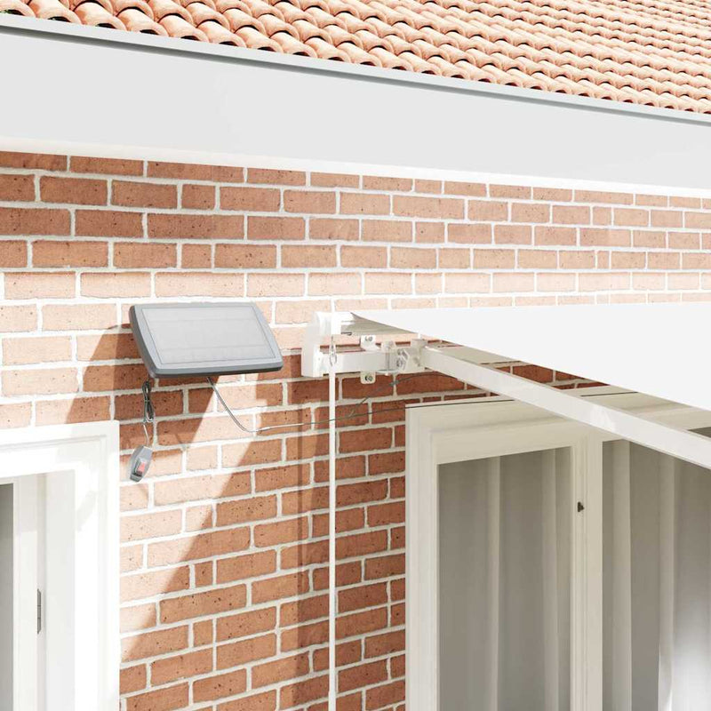 vidaXL Behúzható napellenző tartalmaz Fehér 300 x 250 cm szövet