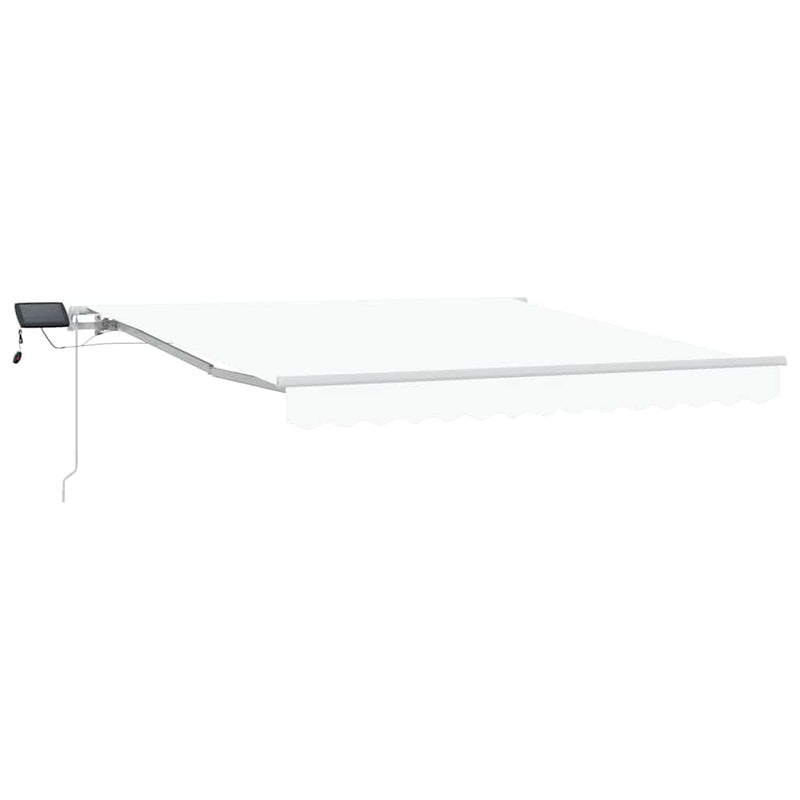 vidaXL Behúzható napellenző tartalmaz Fehér 300 x 250 cm szövet