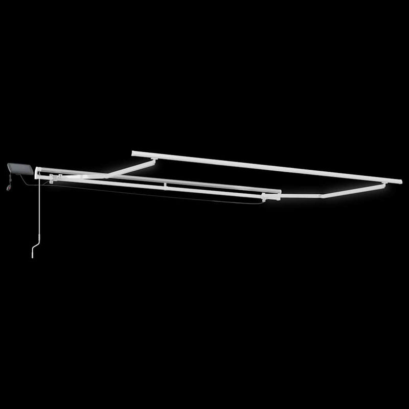 vidaXL Behúzható napellenző tartalmaz Fehér 300 x 250 cm szövet