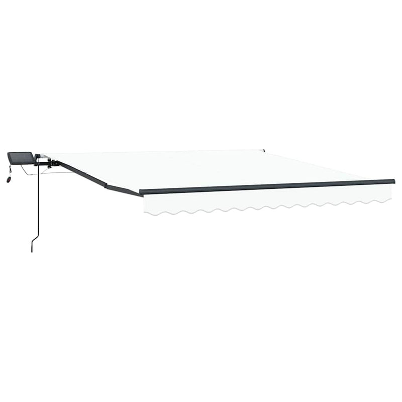vidaXL Behúzható napellenző Fehér 300 x 250 cm szövet