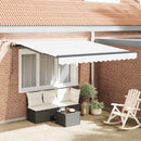 vidaXL Napernyő Anyag Fehér 300 x 250 cm Poliészter