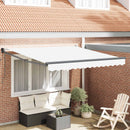 vidaXL Napernyő Fehér 300 x 250 x 165 cm Poliészter és fém