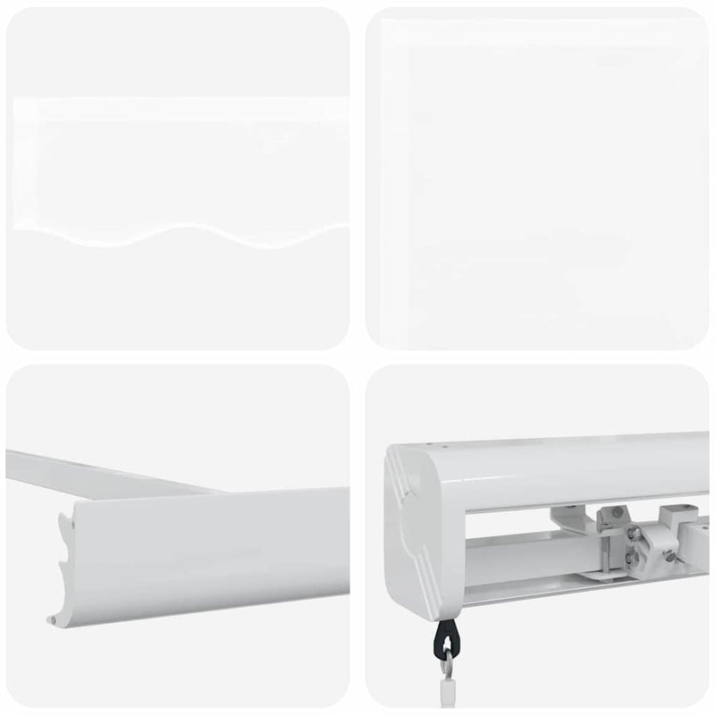 vidaXL Behúzható napellenző Fehér 300 x 250 cm Szövet és Fém