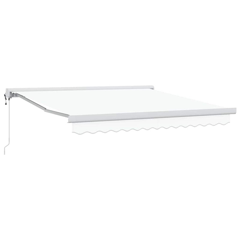vidaXL Behúzható napellenző Fehér 300 x 250 cm Szövet, Fém