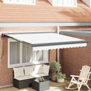 vidaXL Behúzható napellenző Fehér 300 x 250 x 165 cm Szövet és Fém