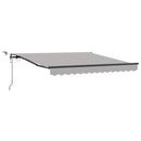 vidaXL Napernyő Anyag Világosszürke 300 x 250 cm Poliészter