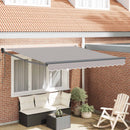 vidaXL Napernyő Világosszürke 300 x 250 x 165 cm Poliészter és fém
