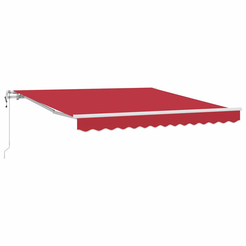 vidaXL Behúzható napellenző 300 x 250 cm Piros