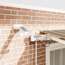 vidaXL Behúzható napellenző Zöld és Sárga 300 x 250 cm Poliészter
