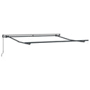 vidaXL Behúzható napellenző Zöld és Fehér 300 x 250 cm